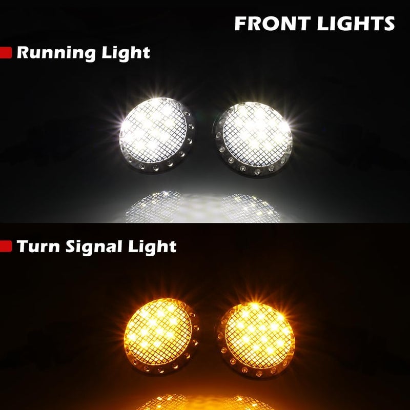 TSUNG 4PCS Motorcycle Bullet LED Front Rear Turn Signal Light SMD Blinker Indicator for Cruiser Chopper Bobber Cafe Racer Street Bike (SMD-Chrome-4PCS) - Image 3